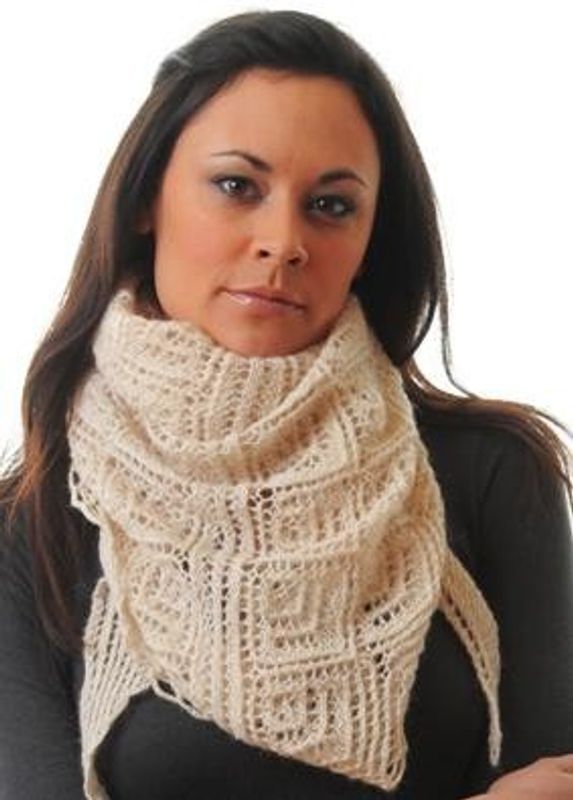 Lace sjal (3-kant)