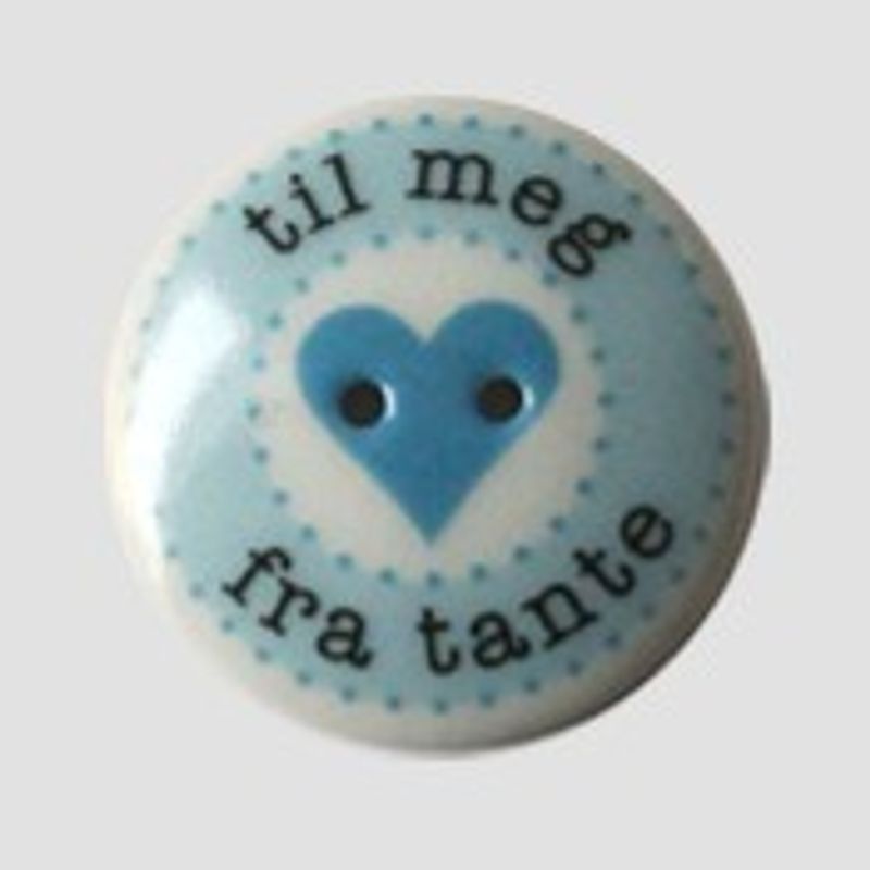 Til meg fra tante- knapp