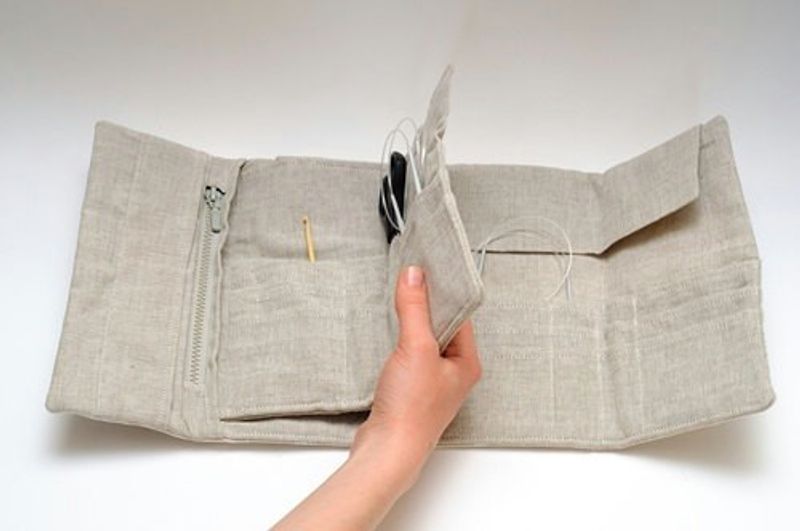 Stort pinneetui med rever